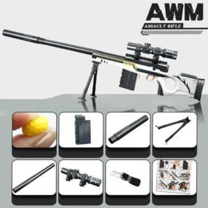 تفنگ تک تیرانداز تیرژله ای مدل AWM sniper rifle G600-8