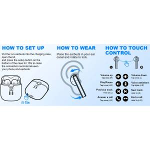 هدفون بی سیم شیائومی مدل Xiaomi Heyplus S1 True Wireless Earphone 