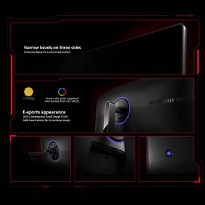 مانیتور منحنی ر شیائومی 34 اینچی مدل Xiaomi Curved Gaming Monitor 34 Inch G34WQi