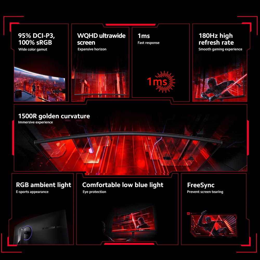 مانیتور-منحنی-گیمینگ-شیائومی-34-اینچی-مدل-Xiaomi-Curved-Gaming-Monitor-34-Inch-G34WQi-8 مانیتور منحنی ر شیائومی 34 اینچی مدل Xiaomi Curved Gaming Monitor 34 Inch G34WQi