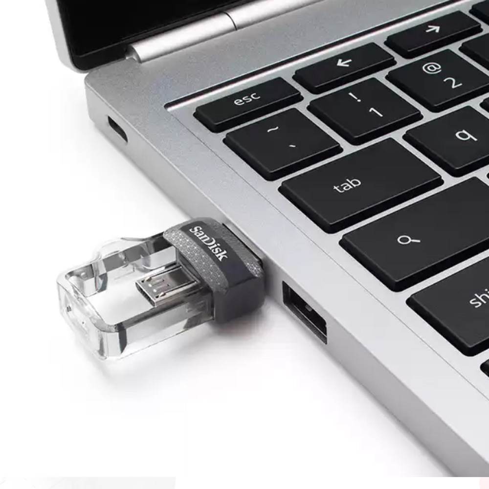 فلش مموری سن دیسک ظرفیت 64 گیگابایت مدل SanDisk Ultra Dual m3.0 64GB