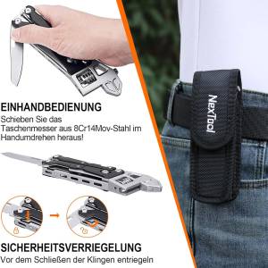 آچار فرانسه چندکاره مدل Nextool Adjustable Wrench Pilers W4 NE20362