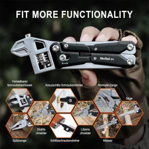 آچار فرانسه چندکاره مدل Nextool Adjustable Wrench Pilers W4 NE20362