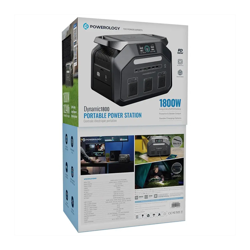 پاور استیشن پاورولوژی Powerology Dynamic1800 Portable Power Station 1800W
