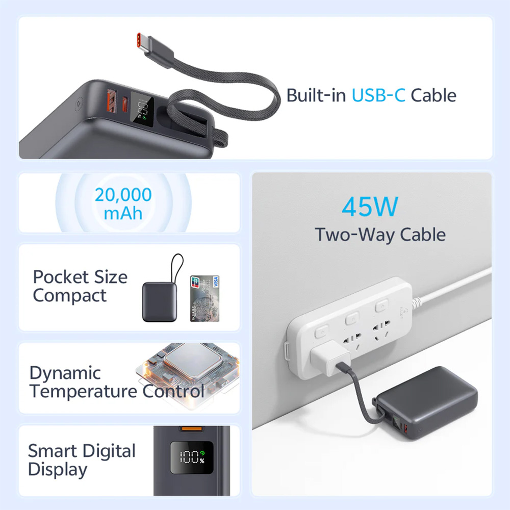 Layer-6-15 (2) ، پاوربانک کیو سی وای مدل QCY PB20A 20000mAh 45W