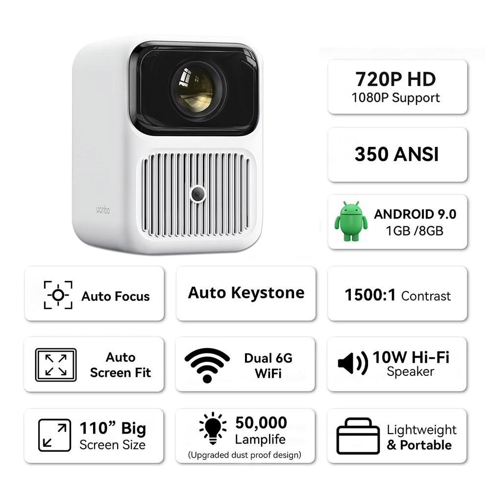 ویدئو-پروژکتور-ونبو-مدل-Wanbo-Projector-Dali-1-2 معرفی ویدئو پروژکتور ونبو مدل Wanbo Projector Dali 1