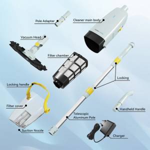 جارو شارژی استخر شیائومی مدل Lydsto S1 Cordless Pool Vacuum