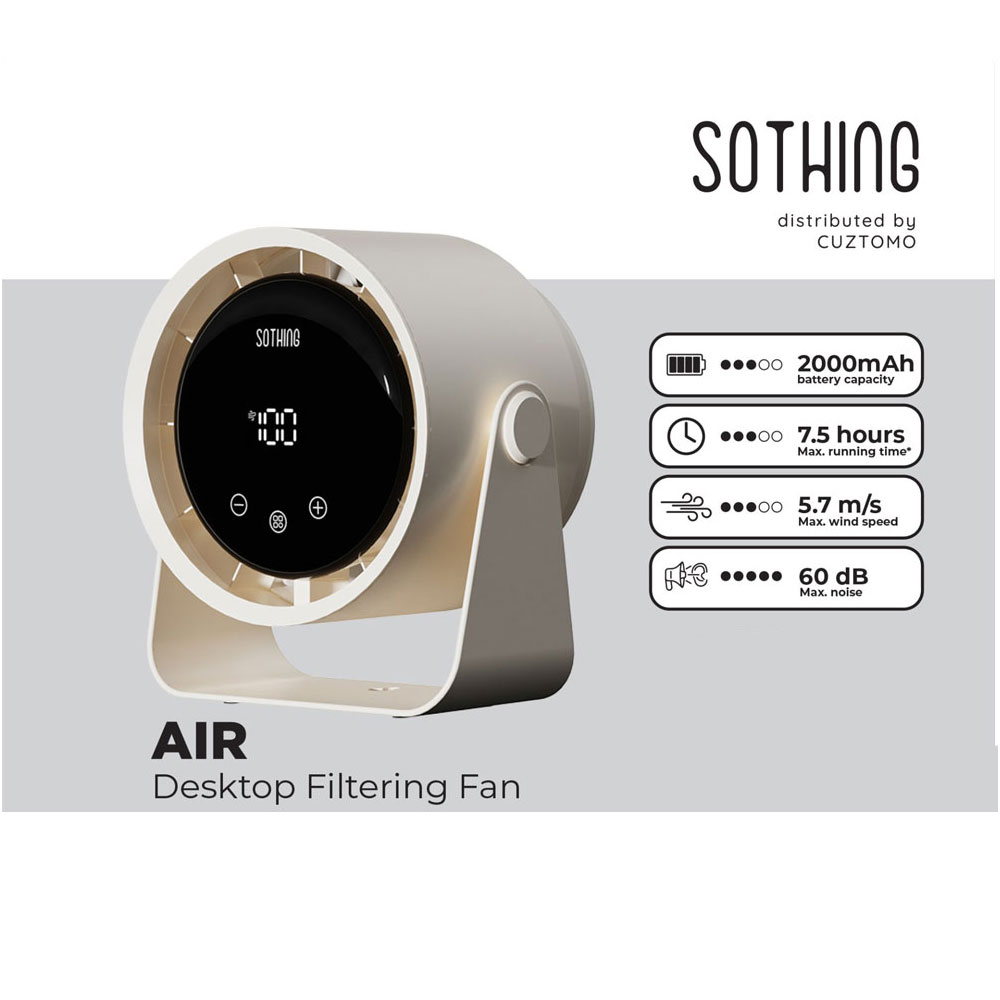 پنکه رومیزی شیائومی یوپین مدل Sothing Desktop Filtering Fan – Air