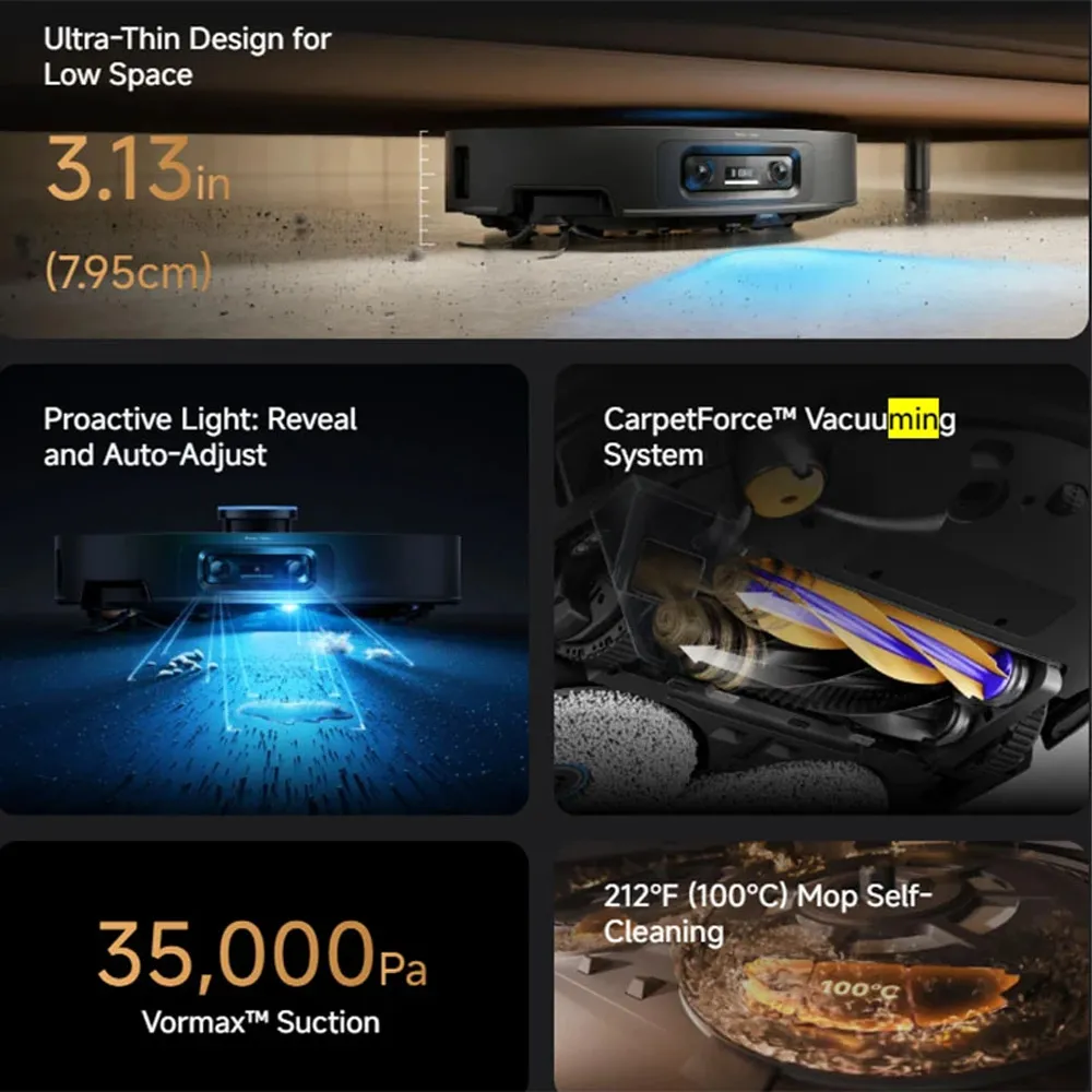 جارو رباتیک شیائومی مدل Dreame X60 Ultra Complete Robot Vacuum