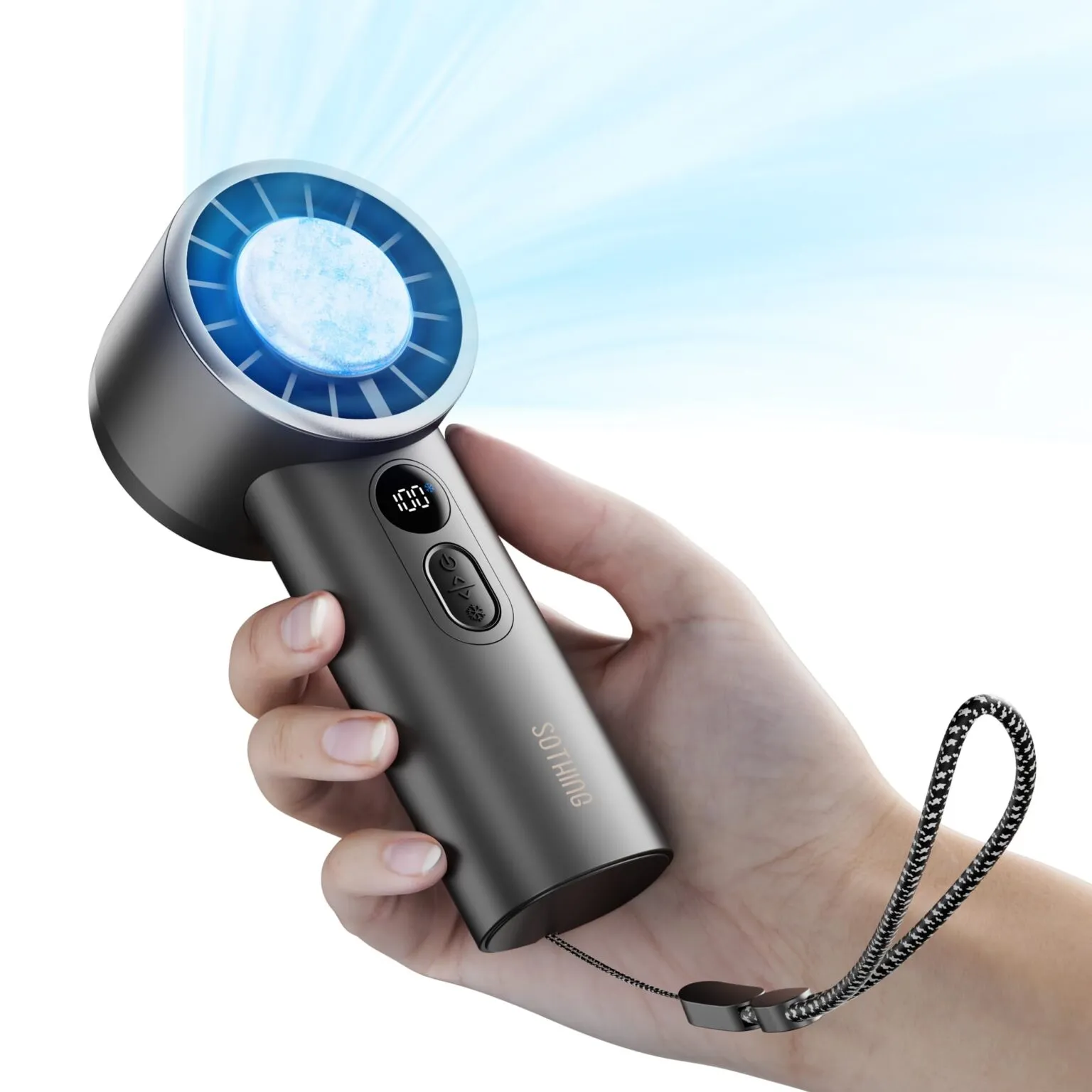 پنکه شارژی قابل حمل شیائومی یوپین مدل SOTHING Cooling Handheld Fan Engine Ice