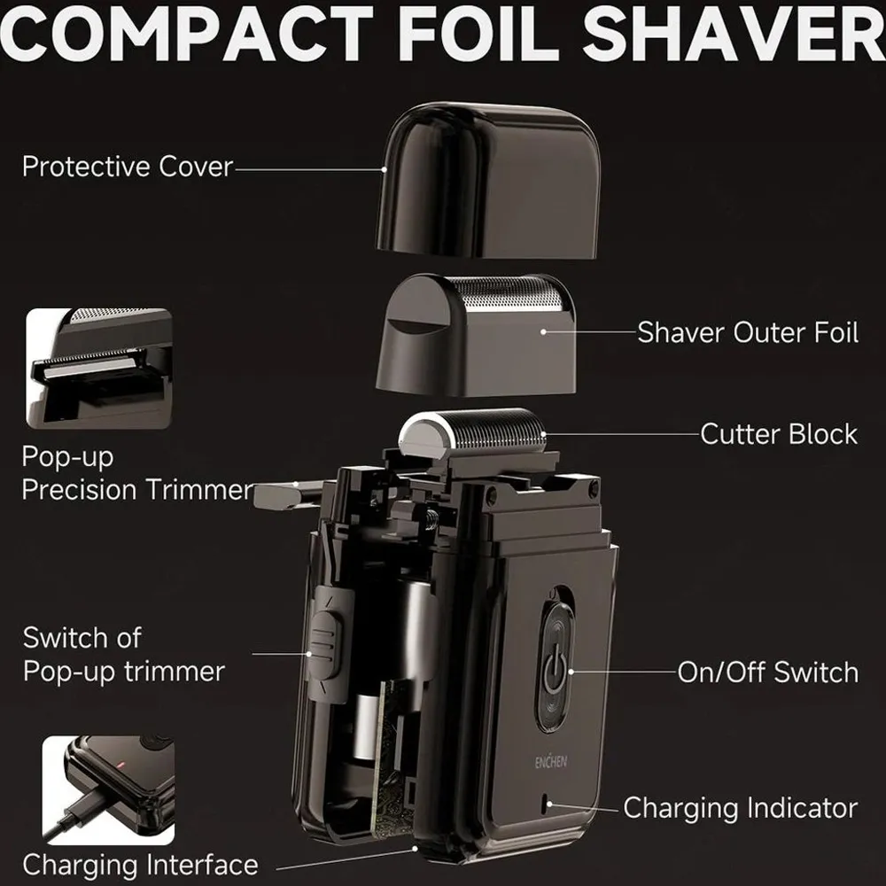 ماشین ریش تراش شیائومی مدل Enchen Mini Electric Shaver MS003 (3) Enchen Mini Electric Shaver MS003